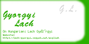 gyorgyi lach business card